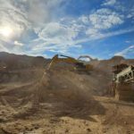Heavy machinery at a construction site