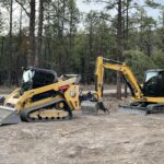Caterpillar excavator and compact track loader